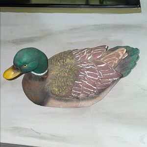 Realistic-looking duck accent/decor piece - 
8” x 4 1/4”